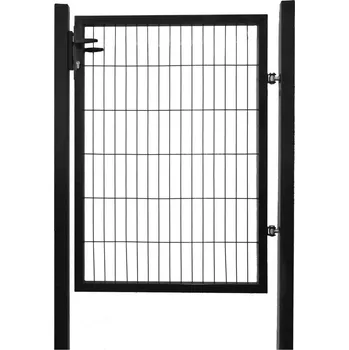 Branka LIGHT šířka 100 cm, výška 180 cm, hranaté profily, povrchový zámek, antracitově šedá