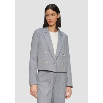 Dámské sako s.Oliver dámský krátký blejzr světle modrý Velikost: 44