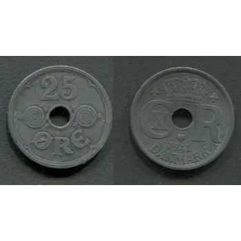 DÁNSKO. 25 öre 1941. KM-823.2a