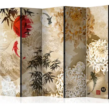 Paraván Paraván - Rybí tanec II Velikost: 225x172 cm, Provedení: Jednostranný