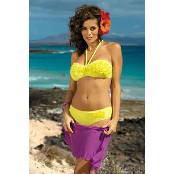 Dámské plavky Dámské plavky Virginia Brazzilian 3SG4 Yellow 7170 - Marko, S i556_19677_107_33