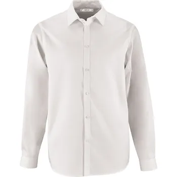 Pánská košile SOĽS Brody Men Pánská košile s dlouhým rukávem SL02102 Bílá 3XL