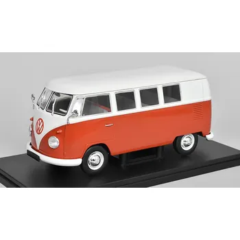 autíčko Volkswagen T1 Minibus 1965 1:24 - Altaya časopis s modelem VW T1 Minibus 1965- kovový model auta