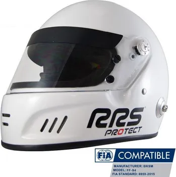 Helma na motorku RRS Přilba Protect Circuit Bílá / Černá L