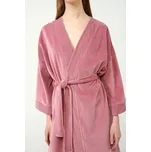 Dámský sametový župan 21144 - Vamp starorůžová M