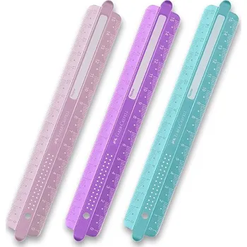 pravítka Pravítko Faber-Castell Sparkle - 15 cm, mix barev, extra odolné