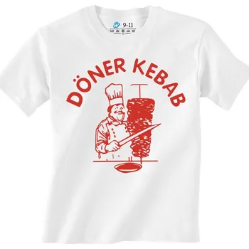 Chlapecké tričko Dětské tričko Döner Kebab (Velikost: 3-4, Barva: Bílá)