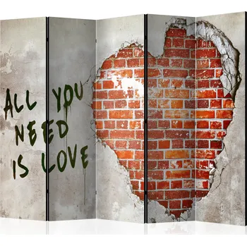 Paraván Paraván - Láska je vše, co potřebujete II Velikost: 225x172 cm, Provedení: Jednostranný