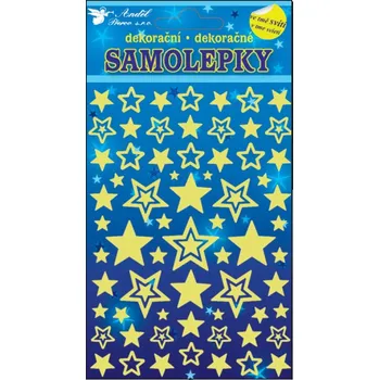 samolepka Anděl Přerov, s.ro. Samolepky svítící ve tmě hvězdičky 18x13cm