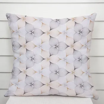 Povlak na polštářek Dekorační povlak na polštář PML-031 Designové geometrické obrazce na bílém 50 x 60 cm