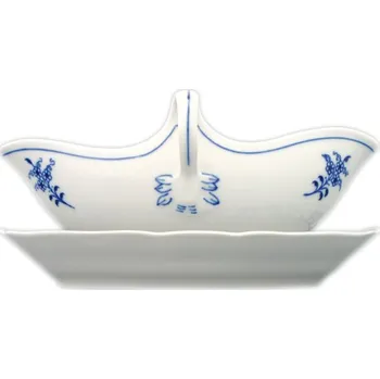 Cibulák Dubí Omáčník ovál. s podstavcem - cibulový porcelán 10100