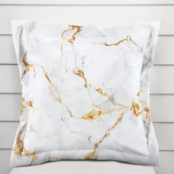 Povlak na polštářek Dekorační povlak na polštář s lemem PM-065 Hnědo-béžový mramor 30 x 50 cm