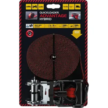 Upínací popruh Popruh dvoudílný QUICKLOADER® Advantage Hybrid 2000 kg 6 m×35 mm