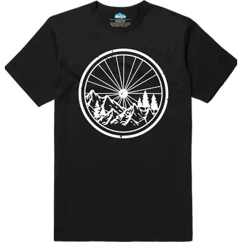 Pánské tričko Pánské tričko Výhled Cyklisty (Velikost: 5XL, Barva: Černá)