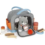 Small Foot - Plyšová kočka s pečovatelskou sadou