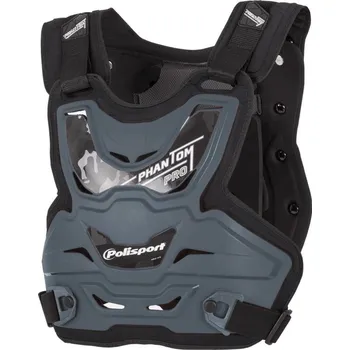 Motocyklový chránič hrudi a pátěře Chránič hrudi polisport phantom pro nardo grey