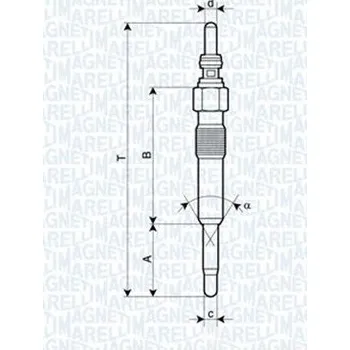 Autoelektrika Žhavicí svíčka MAGNETI MARELLI 062900028304