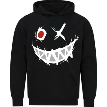Pánská mikina Pánská mikina Ďábelský úsměv Smiley Evil Face (Velikost: 5XL, Barva: Černá)