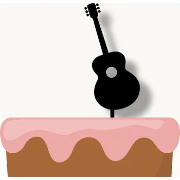 Party dekorace svetzdobeni Zápich na dort KYTARA