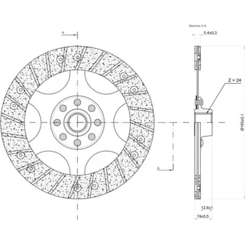 Sada třecích lamel spojky NEWFREN - BMW K75 BMW K 75 1984-1996