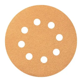 Brusný papír Brusný disk VELCRO žlutá řada 125 mm Zrnitost: P120