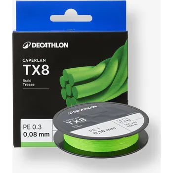 Lano CAPERLAN Rybářská šňůra TX8 8 vláken 10/100 - 150 m ŽLUTÁ