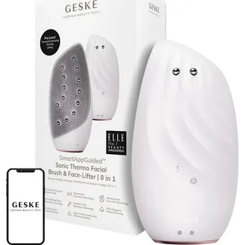 Masážní přístroj Geske 8v1 sonický termální kartáč a facelift s aplikací (starlight)