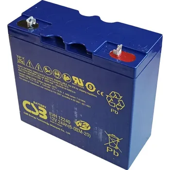 Trakční baterie Akumulátor 12V / 24Ah olověný - CSB EVH12240B3