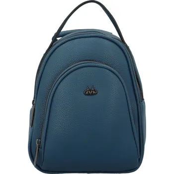 Kabelka Stylový dámský koženkový kabelko-batůžek Fanett, modrý