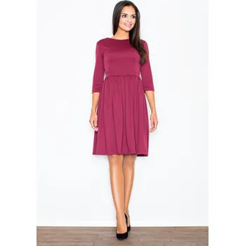 Dámské šaty Šaty Finezja M117 bordó - Figl L