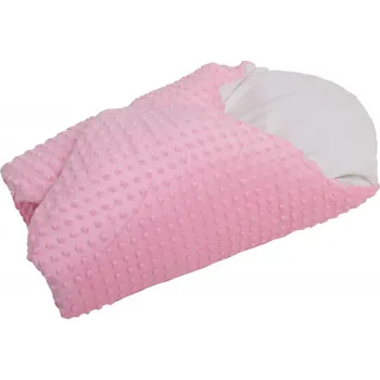 Zavinovačka JAN peří Péřová zavinovačka "Dráček" minky růžové - Péřová zavinovačka "Dráček" 80x80 cm minky růžové vnitřek + potah