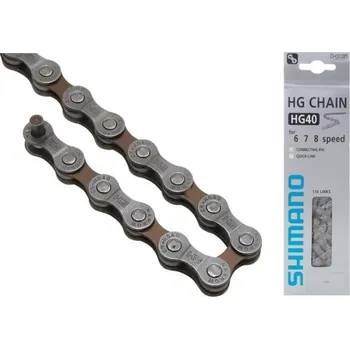 Řetěz na kolo řetěz SHIMANO HG-40 5-8s+spojka 116č krab
