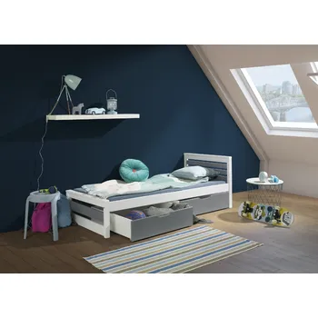 Postel Max-i Dětská postel GLUDIN CAMA UNO + ROŠT a ZÁSUVKY v ceně Zvolte rozměr:: 80 x 200 cm, Zvolte barvu:: růžová