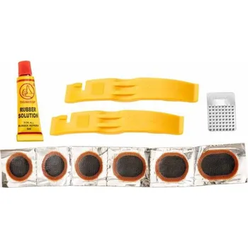 Sada na opravu pneumatiky Opravná sada cyklo pneu v krabičce vč. montpák, THUMBS UP