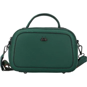 Kabelka Stylová dámská koženková crossbody kabelka Katin, tmavě zelená