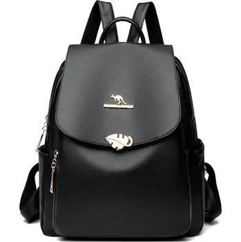 Městský batoh Dámský kožený batoh FL130 Barva (Varianta): Černá