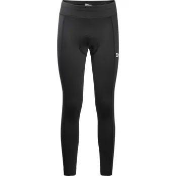 Černé dámské cyklistické legíny Jack Wolfskin Morobbia Tights W 1507661-6000 Velikost: S
