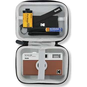 Analogový fotoaparát Kodak EKTAR H35 Half Frame Film Camera Start Set Brown