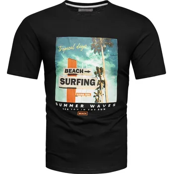 Pánské tričko Recea Pánské tričko s krátkým rukávem Hakara černá XXL