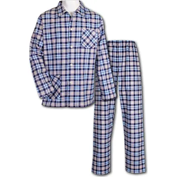 LUIZ Pánské pyžamo na knoflíky -Flanelové- Jirka 131 Velikost: 64
