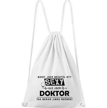 Městský batoh DOBRÝ TRIKO Bavlněný batoh Sexy doktor Barva: Bílá