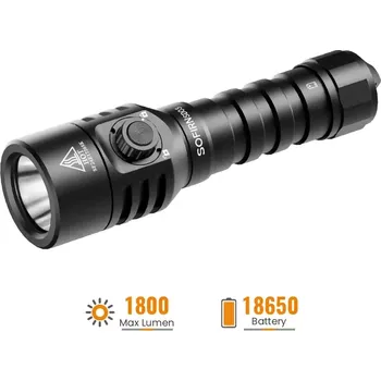 Vodotěsná svítilna Sofirn SD03, 1800 lumenů, bez akumulátoru (potápěčská, kvalitní baterka od firmy Sofirn)