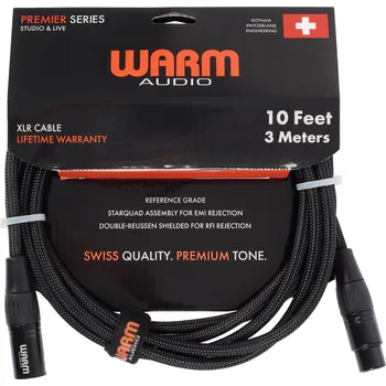 Audio kabel Warm Audio Prem-XLR-10' + prodloužená záruka 3 roky