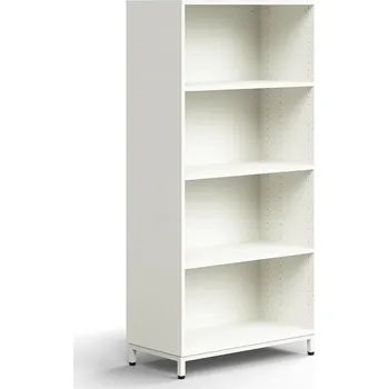 Knihovna Regál QBUS, 3 police, nohy, 1636x800x400 mm, bílá