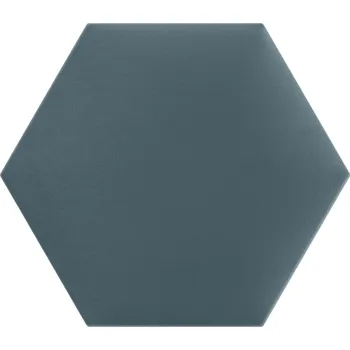 Obklad Čalouněný nástěnný panel HEXAGON 30x26 cm tyrkysová MyBestHome
