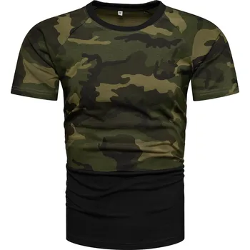 Pánské tričko Recea Pánské tričko s krátkým rukávem Hareg maskáčová zelená XXL