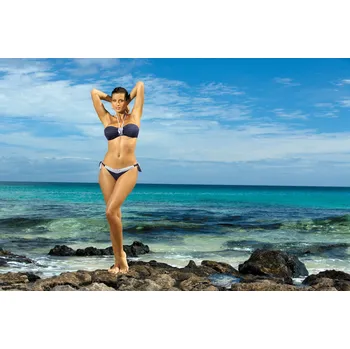 Dámské plavky Plavky Emily Uniform M-217 námořnická modrá (144) - Marko XL