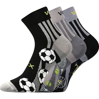 Pánské ponožky Sportovní ponožky Abras VOXX sada 3páry Barva: šedá-černá, Velikost: 43-46(29-31)