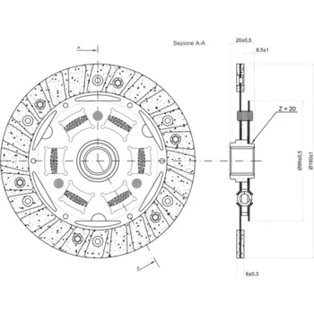 sada spojkových lamel (pro suché spojky) NEWFREN (1 ks) MOTO GUZZI V7 Cafe 750 2009-2009