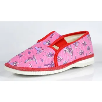 Dívčí bačkory Dívčí bačkůrky s gumičkou Čechtín - různé vzory Velikost: 18 (EU 27)